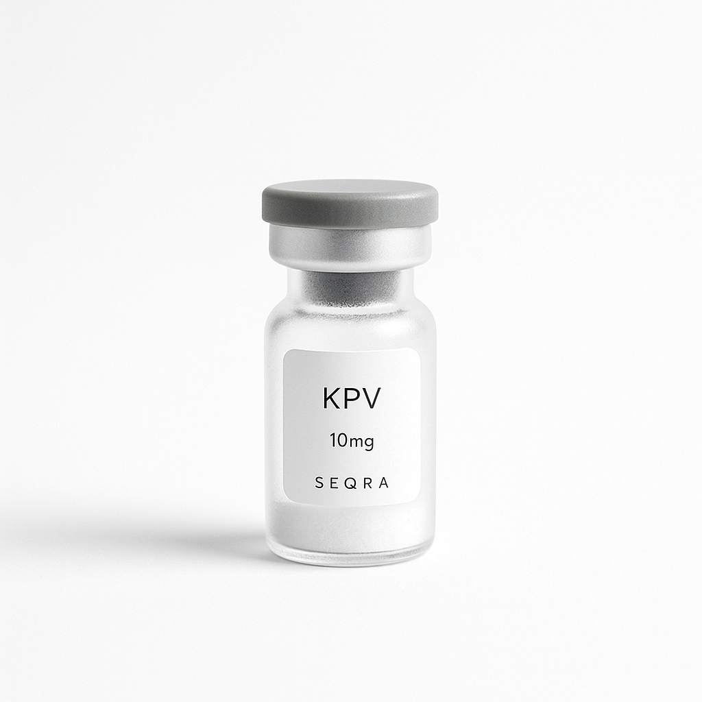 KPV research peptide vial — Seqra Peptides