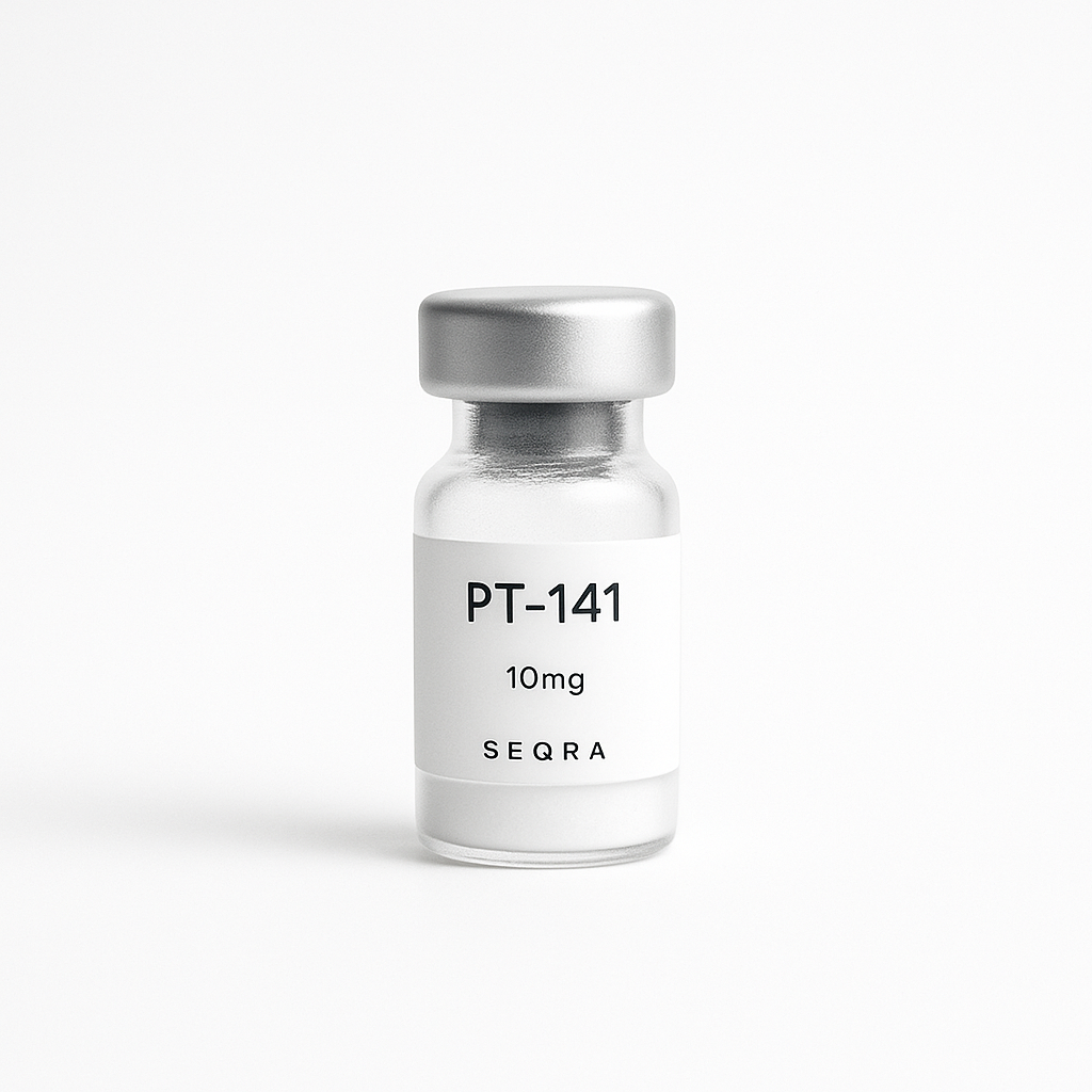 PT-141 research peptide vial — Seqra Peptides