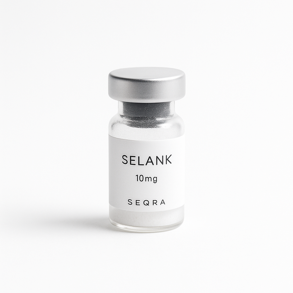 Selank research peptide vial — Seqra Peptides