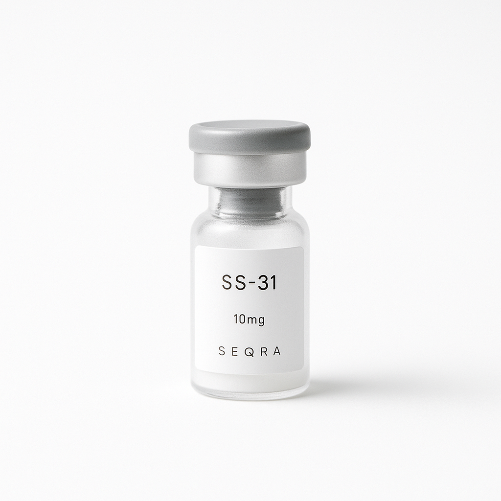 SS-31 research peptide vial — Seqra Peptides